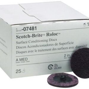 3M.7481 2" Medium Maroon Roloc 25 Bx